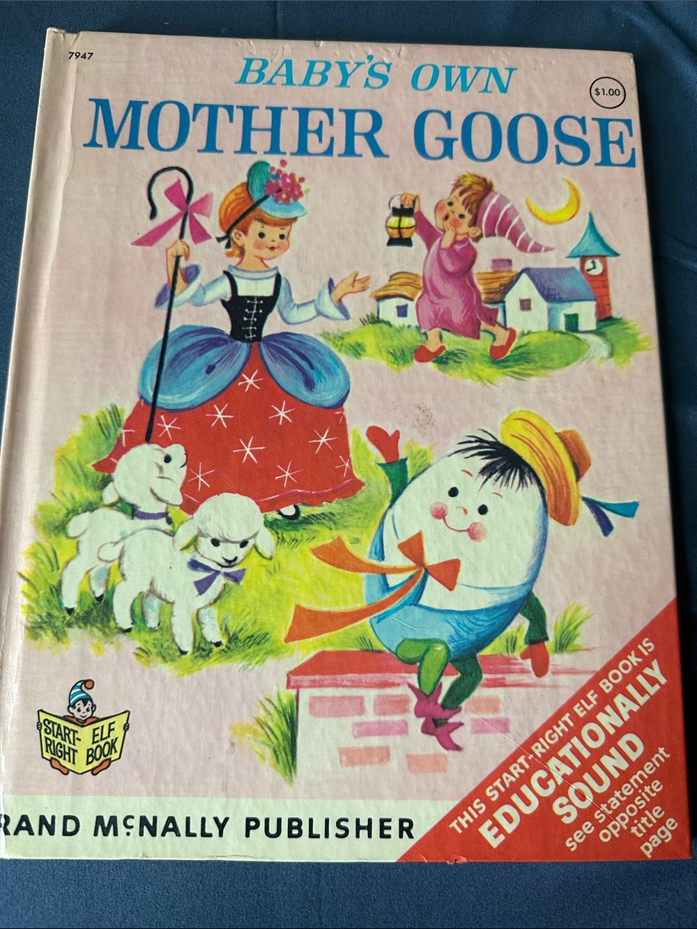 Baby's Own Mother Goose Vintage Children's Book - Pink Cover
